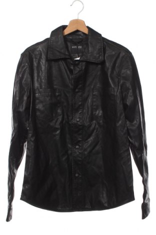 Мъжка кожена риза Marciano by Guess, Размер M, Цвят Черен, Цена 52,50 лв.