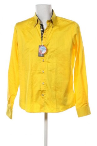 Ανδρικό πουκάμισο 7 Camicie, Μέγεθος XL, Χρώμα Κίτρινο, Τιμή 30,40 €