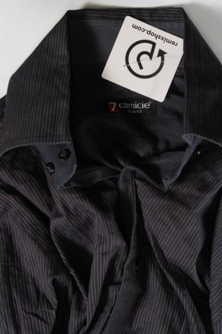 Ανδρικό πουκάμισο 7 Camicie, Μέγεθος S, Χρώμα Γκρί, Τιμή 2,65 €