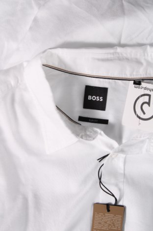 Ανδρικό πουκάμισο BOSS, Μέγεθος M, Χρώμα Λευκό, Τιμή 102,58 €
