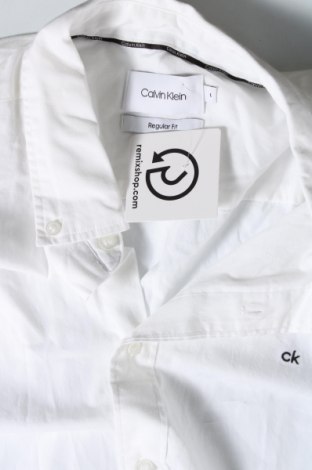 Cămașă de bărbați Calvin Klein, Mărime L, Culoare Alb, Preț 404,61 Lei