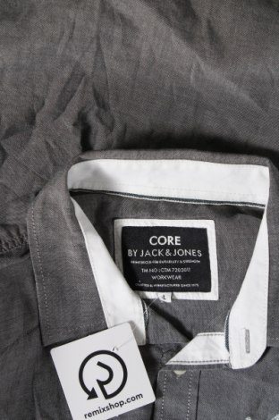 Ανδρικό πουκάμισο Core By Jack & Jones, Μέγεθος L, Χρώμα Γκρί, Τιμή 14,85 €
