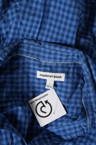 Мъжка риза Country Road, Размер L, Цвят Син, Цена 27,69 лв.