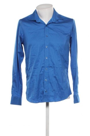 Ανδρικό πουκάμισο Dressmann, Μέγεθος M, Χρώμα Μπλέ, Τιμή 6,68 €