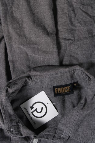 Ανδρικό πουκάμισο Force, Μέγεθος M, Χρώμα Γκρί, Τιμή 17,94 €