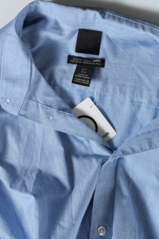 Мъжка риза H&M, Размер L, Цвят Син, Цена 14,21 лв.
