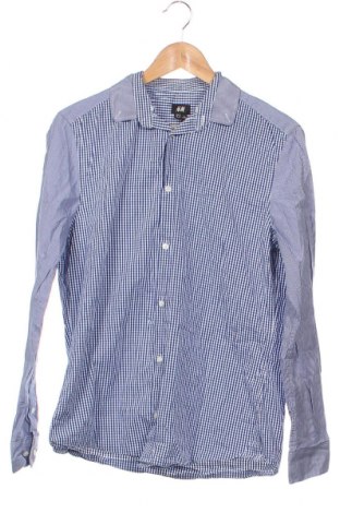 Мъжка риза H&M, Размер M, Цвят Син, Цена 6,38 лв.