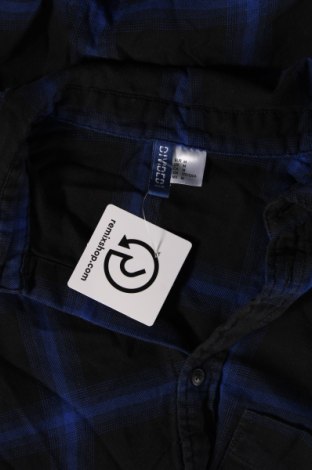 Мъжка риза H&M Divided, Размер M, Цвят Син, Цена 8,70 лв.