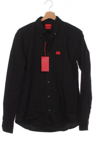 Ανδρικό πουκάμισο Hugo Boss, Μέγεθος S, Χρώμα Μαύρο, Τιμή 102,58 €