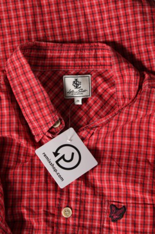 Мъжка риза Lyle & Scott, Размер M, Цвят Червен, Цена 39,00 лв.