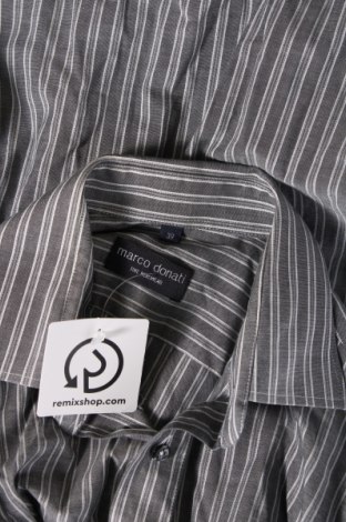 Herrenhemd Marco Donati, Größe M, Farbe Mehrfarbig, Preis 4,18 €