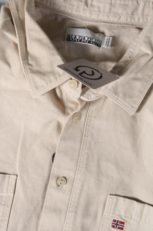 Ανδρικό πουκάμισο Napapijri, Μέγεθος XXL, Χρώμα  Μπέζ, Τιμή 30,93 €