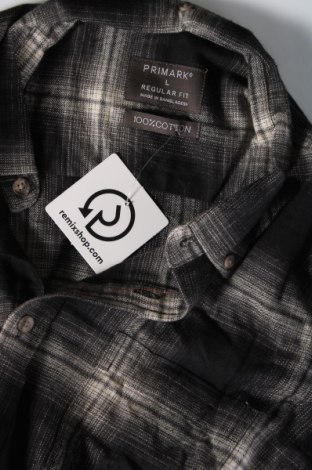 Ανδρικό πουκάμισο Primark, Μέγεθος L, Χρώμα Γκρί, Τιμή 3,23 €