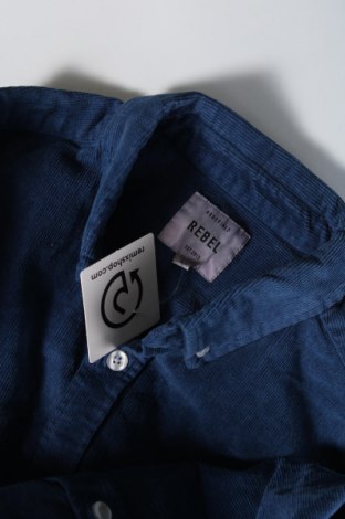Ανδρικό πουκάμισο Rebel, Μέγεθος M, Χρώμα Μπλέ, Τιμή 17,94 €