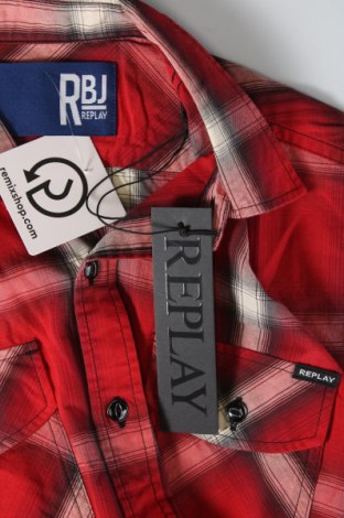 Ανδρικό πουκάμισο Replay, Μέγεθος M, Χρώμα Κόκκινο, Τιμή 15,42 €