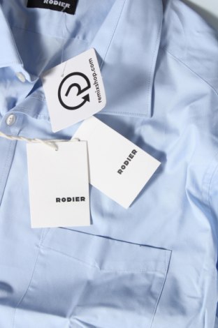Мъжка риза Rodier, Размер XL, Цвят Син, Цена 150,00 лв.