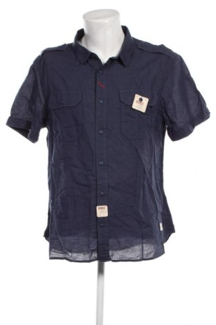 Мъжка риза Schott, Размер 3XL, Цвят Син, Цена 119,68 лв.
