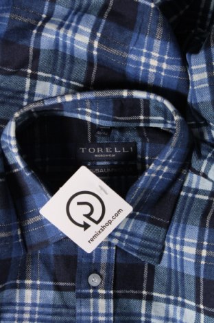 Ανδρικό πουκάμισο Torelli, Μέγεθος L, Χρώμα Μπλέ, Τιμή 4,49 €