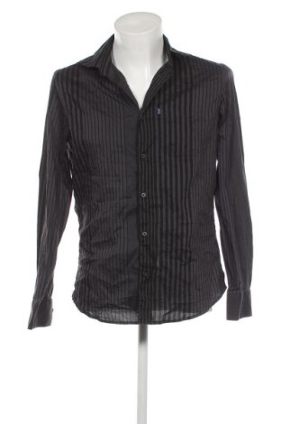 Мъжка риза Trussardi Jeans, Размер M, Цвят Черен, Цена 43,20 лв.