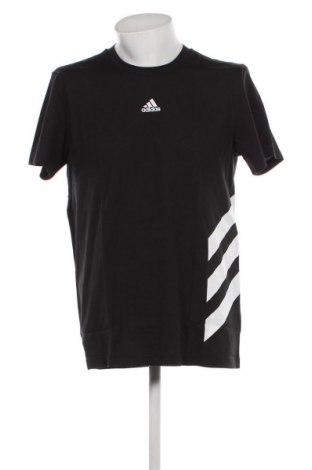 Herren T-Shirt Adidas, Größe L, Farbe Schwarz, Preis 26,80 €