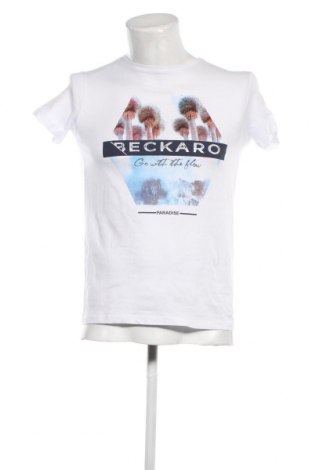 Tricou de bărbați Beckaro, Mărime M, Culoare Alb, Preț 41,45 Lei