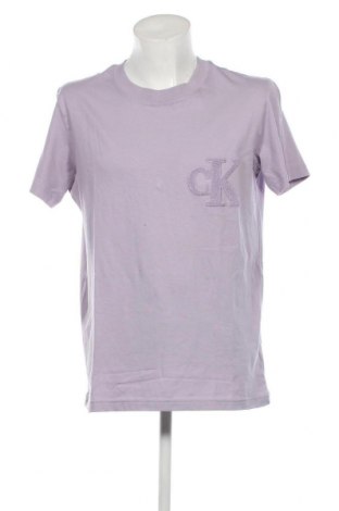 Herren T-Shirt Calvin Klein Jeans, Größe XL, Farbe Lila, Preis 35,05 €