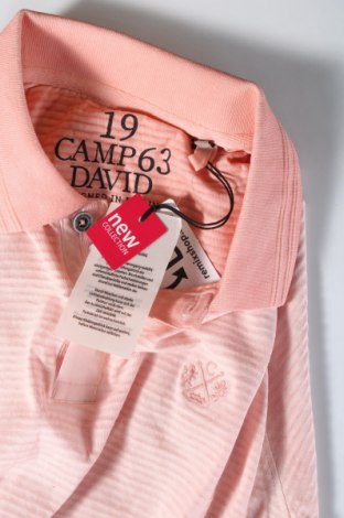 Męski T-shirt Camp David, Rozmiar S, Kolor Pomarańczowy, Cena 138,60 zł