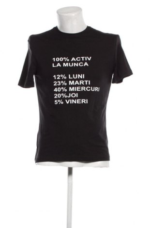 Мъжка тениска H&M, Размер M, Цвят Черен, Цена 15,80 лв.