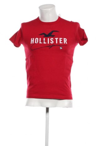Мъжка тениска Hollister, Размер XS, Цвят Червен, Цена 29,00 лв.