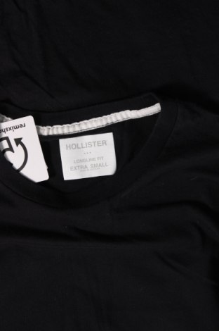 Ανδρικό t-shirt Hollister, Μέγεθος XS, Χρώμα Μαύρο, Τιμή 6,14 €