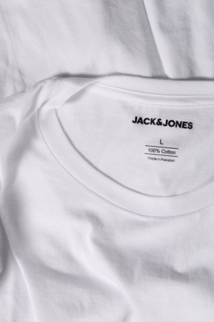 Мъжка тениска Jack & Jones, Размер L, Цвят Бял, Цена 27,00 лв.