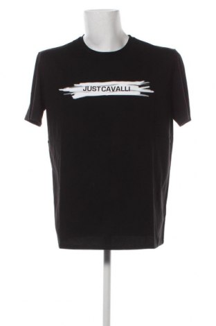 Herren T-Shirt Just Cavalli, Größe XXL, Farbe Schwarz, Preis 84,40 €