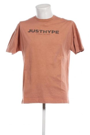 Мъжка тениска Just Hype, Размер XS, Цвят Кафяв, Цена 13,05 лв.