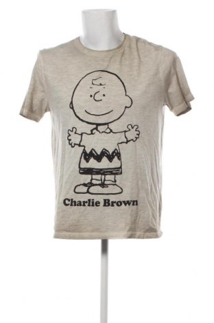 Мъжка тениска Peanuts, Размер XL, Цвят Бежов, Цена 21,00 лв.