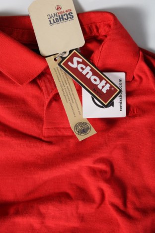 Herren T-Shirt Schott, Größe M, Farbe Rot, Preis 23,83 €