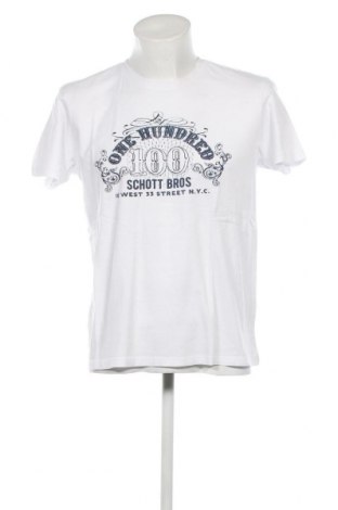Herren T-Shirt Schott, Größe M, Farbe Weiß, Preis € 29,44