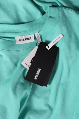 Ανδρικό t-shirt Weekday, Μέγεθος XS, Χρώμα Πράσινο, Τιμή 3,90 €