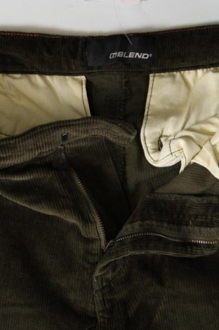 Pantaloni raiați de bărbați Blend, Mărime L, Culoare Verde, Preț 85,85 Lei