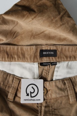 Pantaloni raiați de bărbați Brixton, Mărime M, Culoare Bej, Preț 25,76 Lei