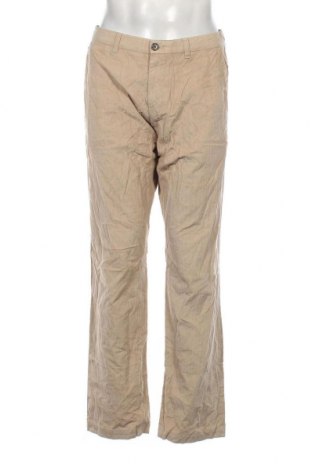 Pantaloni raiați de bărbați Hugo Boss, Mărime L, Culoare Bej, Preț 93,49 Lei
