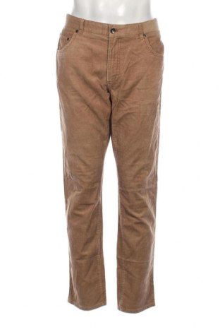 Pantaloni raiați de bărbați Linea, Mărime L, Culoare Bej, Preț 32,43 Lei