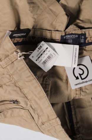 Ανδρικό κοντό παντελόνι Springfield, Μέγεθος M, Χρώμα  Μπέζ, Τιμή 27,84 €