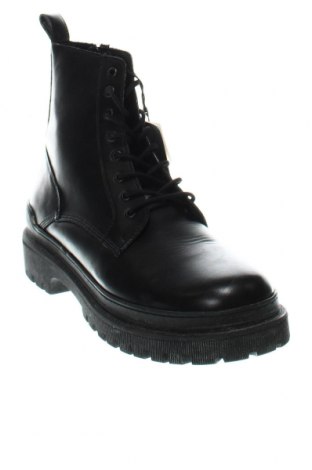 Мъжки обувки Pull&Bear, Размер 44, Цвят Черен, Цена 57,04 лв.