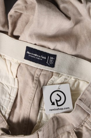 Pantaloni de bărbați Abercrombie & Fitch, Mărime L, Culoare Bej, Preț 250,00 Lei