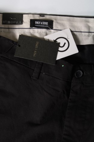 Ανδρικό παντελόνι Only & Sons, Μέγεθος L, Χρώμα Μαύρο, Τιμή 7,35 €