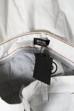 Ανδρικό παντελόνι Only & Sons, Μέγεθος M, Χρώμα Λευκό, Τιμή 23,71 €