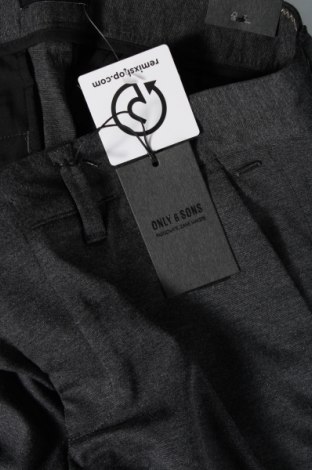 Мъжки панталон Only & Sons, Размер L, Цвят Сив, Цена 16,56 лв.
