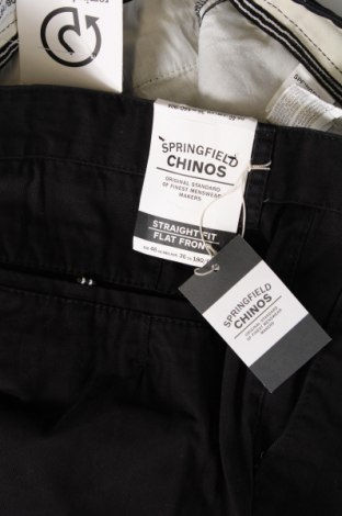 Ανδρικό παντελόνι Springfield, Μέγεθος L, Χρώμα Μαύρο, Τιμή 11,84 €