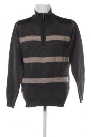 Ανδρικό πουλόβερ Foglie Rosse, Μέγεθος XXL, Χρώμα Γκρί, Τιμή 11,12 €