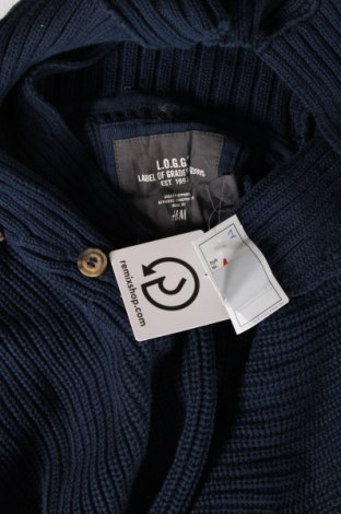 Ανδρικό πουλόβερ H&M L.O.G.G., Μέγεθος L, Χρώμα Μπλέ, Τιμή 8,54 €